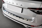 Lastskydd Strong Edition Skoda Superb III Kombi 2015–2019, facelift 2019– 2024/ Scout III 2019+ – Silver satin | AVISA - Carlevel AB - Lastskydd