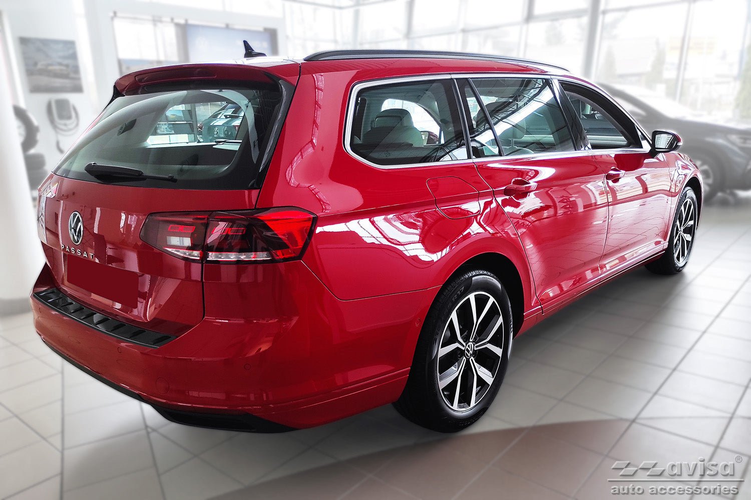 Lastskydd Strong Edition Volkswagen Passat B8 variant/ R-line/ Alltrack/ GTE 2014–2019, facelift 2019–2023 – Svart | AVISA - Carlevel AB - Lastskydd