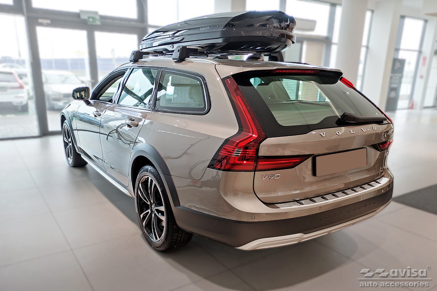 Lastskydd Strong Edition Volvo V90 Kombi 2016+ / Volvo V90 Cross Country 2016+ – Silver | AVISA - Carlevel AB - Lastskydd