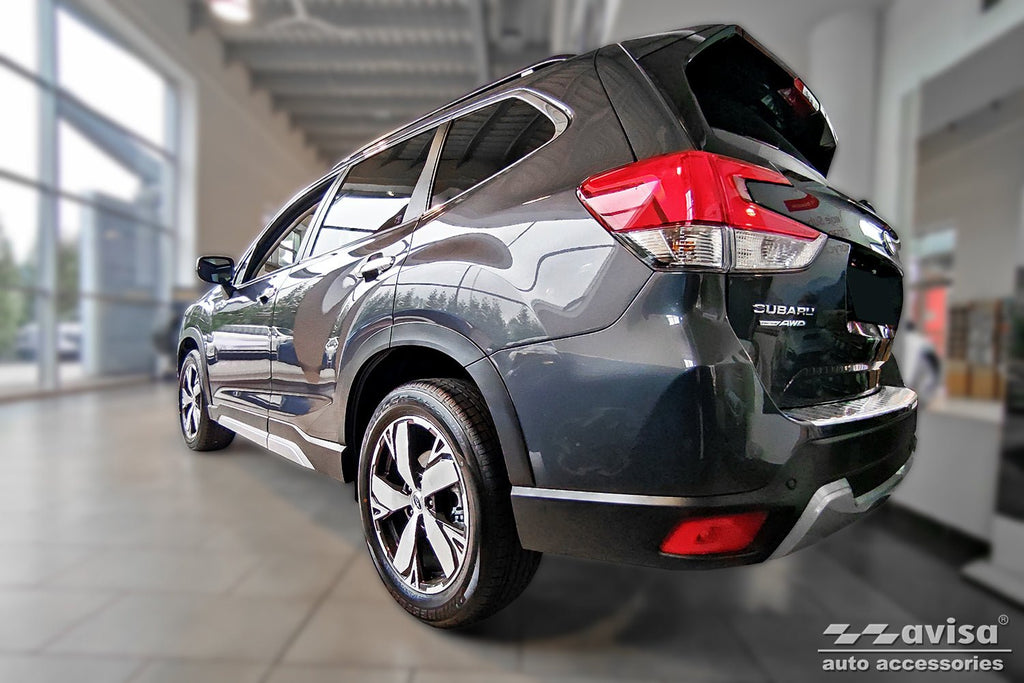 Lastskydd Subaru Forester V suv 2018–2024 – Silver satin | AVISA - Carlevel AB - Lastskydd