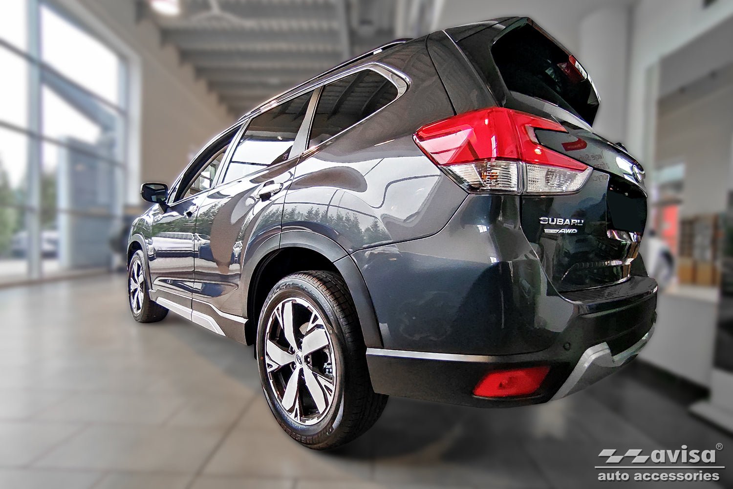 Lastskydd Subaru Forester V suv 2018– 2024 – Svart | AVISA - Carlevel AB - Lastskydd