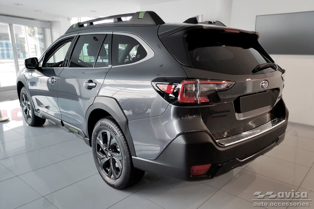 Lastskydd Subaru Outback VI (BT) 2021+ – Silver satin | AVISA - Carlevel AB - Lastskydd