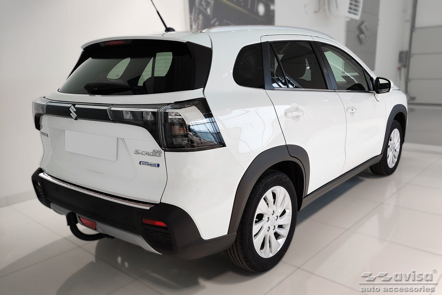 Lastskydd Suzuki S-Cross II 2021+ – Silver satin | AVISA - Carlevel AB - Lastskydd
