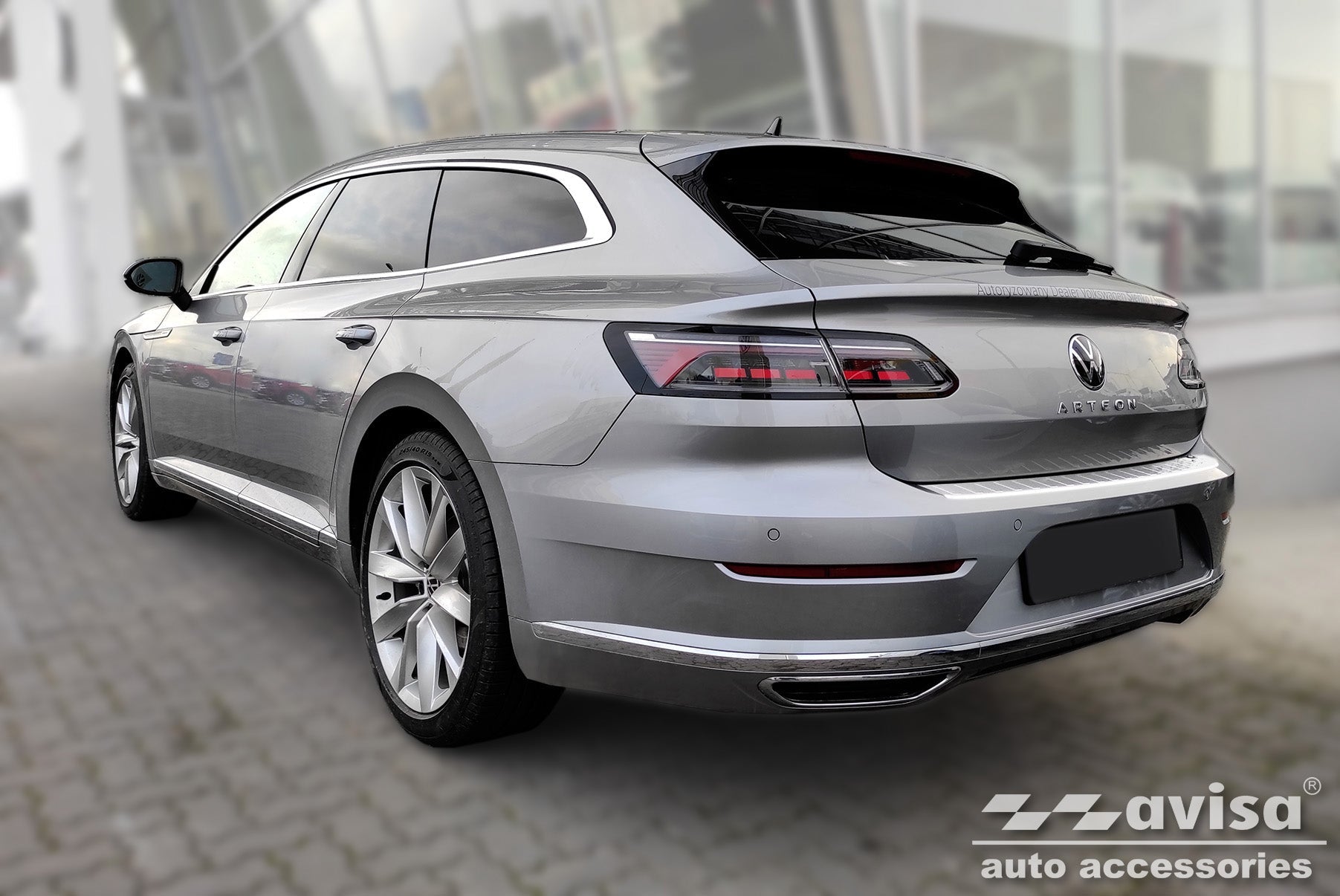 Lastskydd Volkswagen Arteon Shooting Brake Kombi 2020+ / Volkswagen Arteon Shooting Brake Kombi eHybrid 2020+ – Silver satin | AVISA - Carlevel AB - Lastskydd