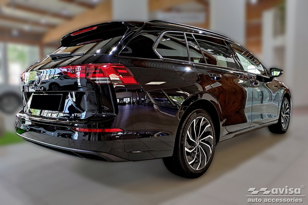 Lastskydd Volkswagen Golf VIII variant/ Alltrack 2020–2024, facelift 2024+ – Silver satin | AVISA - Carlevel AB - Lastskydd