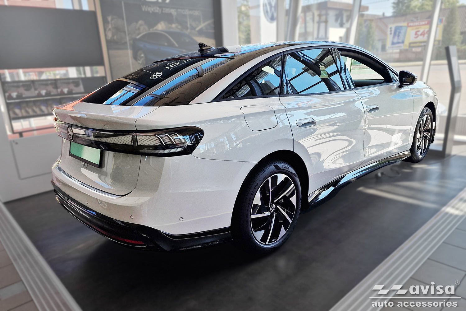 Lastskydd Volkswagen ID.7 2023+ – Silver satin | AVISA - Carlevel AB - Lastskydd