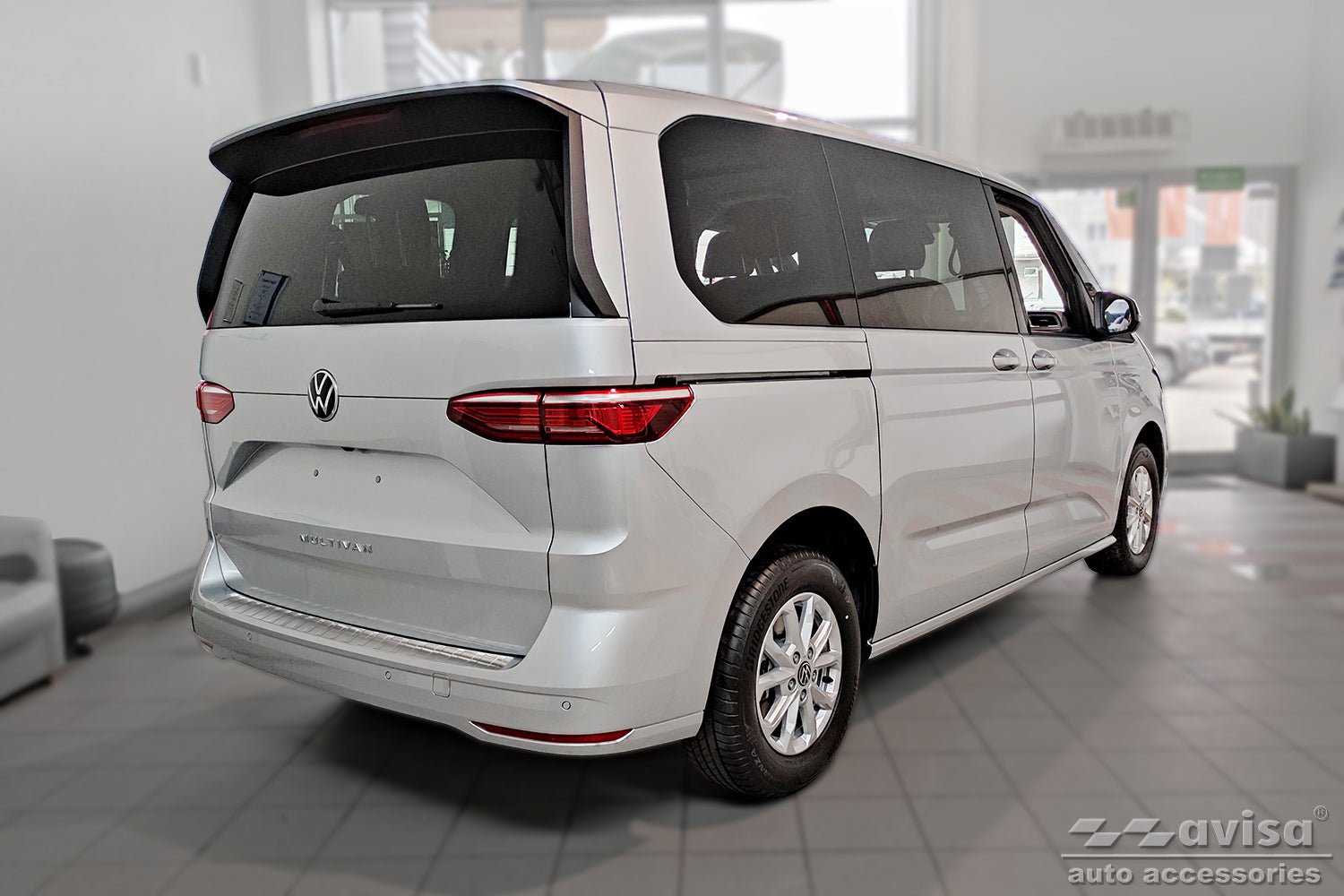 Lastskydd Volkswagen Multivan T7 2021+/ Family 2025/ California 2025+ Silver satin (2/35849) | AVISA - Carlevel AB - Lastskydd