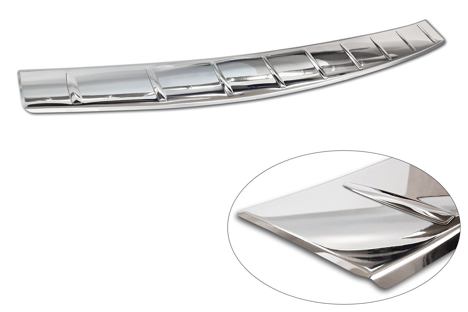 Lastskydd Volkswagen Passat B9 Variant/ R-line/ Hybrid 2024+ – Spegelpolerat silver | AVISA - Carlevel AB - Lastskydd