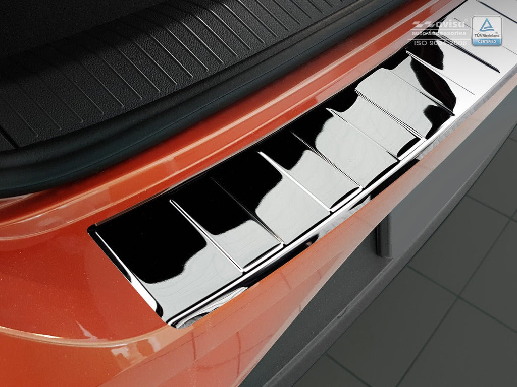 Lastskydd Volkswagen T-Roc/ cabrio 2017–2022, facelift 2022–2025 – Spegelpolerat silver | AVISA - Carlevel AB - Lastskydd