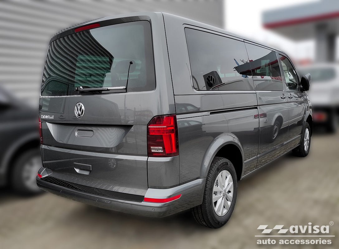Lastskydd Volkswagen T6 Caravelle 2015–2019, facelift 2019–2024 (versionen med trunk opening upwards) – Svart | AVISA - Carlevel AB - Lastskydd