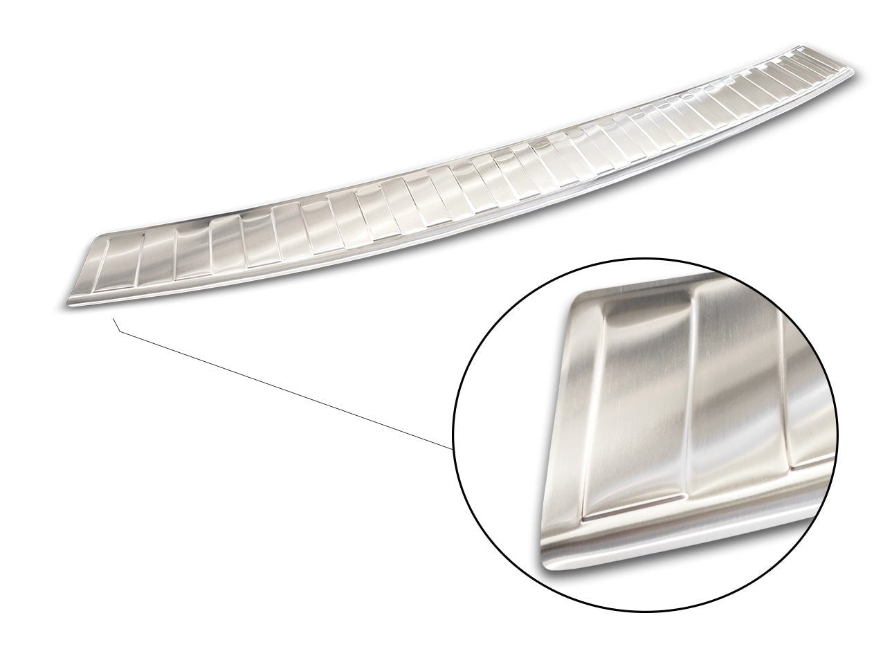 Lastskydd Volkswagen T6 Caravelle 2015–2019, facelift 2019–2024(versionen med trunk opening upwards) – Silver satin | AVISA - Carlevel AB - Lastskydd