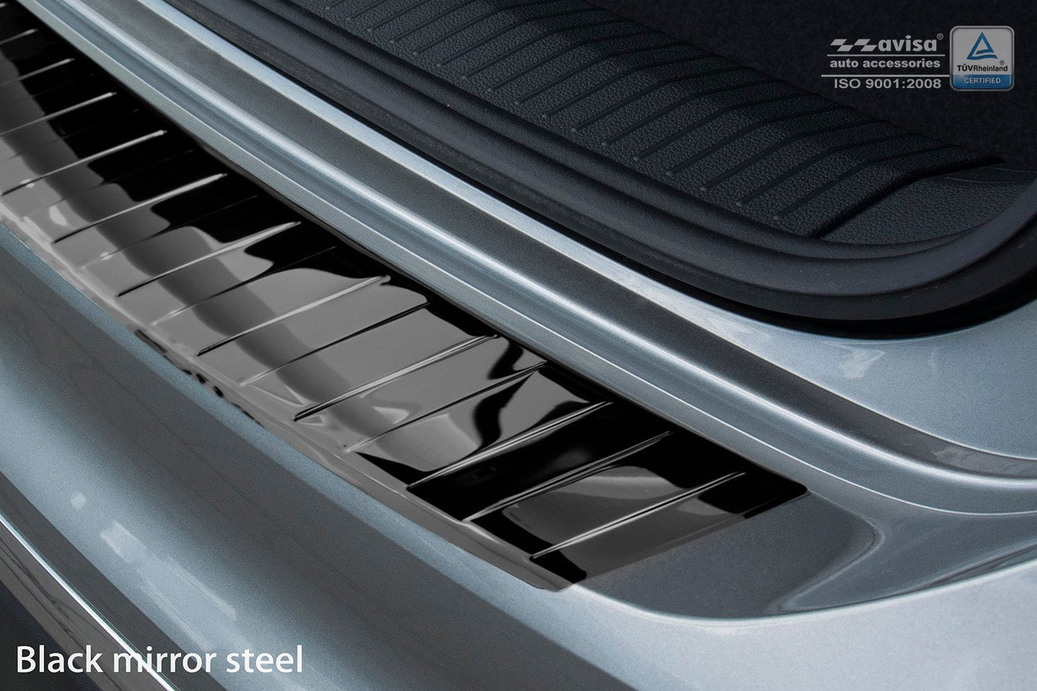 Lastskydd Volkswagen Tiguan II 2015–2020, facelift 2020+/ eHybrid 2020–2024 m.fl. – Spegelblank svart | AVISA - Carlevel AB - Lastskydd