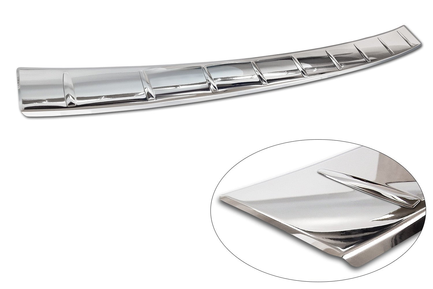 Lastskydd Volkswagen Tiguan III 2024+ – Spegelpolerat silver | AVISA - Carlevel AB - Lastskydd