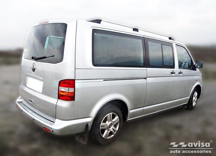 Lastskydd Volkswagen Transporter T5 Multivan, Caravelle 2003–2012, facelift 2012–2015 ( fits to the two bak dörrar and… – Silver satin | AVISA - Carlevel AB - Lastskydd