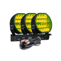 LUXTAR LED-extraljus Stellar Black RAD3 – Yellow - Carlevel AB - Fordon och delar > Fordonsdelar > Belysning > Extraljus