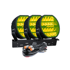 LUXTAR LED-extraljus Stellar Black RAD3 – Yellow - Carlevel AB - Fordon och delar > Fordonsdelar > Belysning > Extraljus