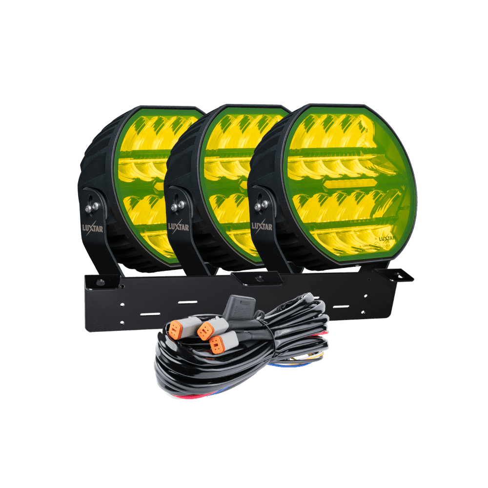 LUXTAR LED-extraljus Stellar Black RAD3 – Yellow - Carlevel AB - Fordon och delar > Fordonsdelar > Belysning > Extraljus