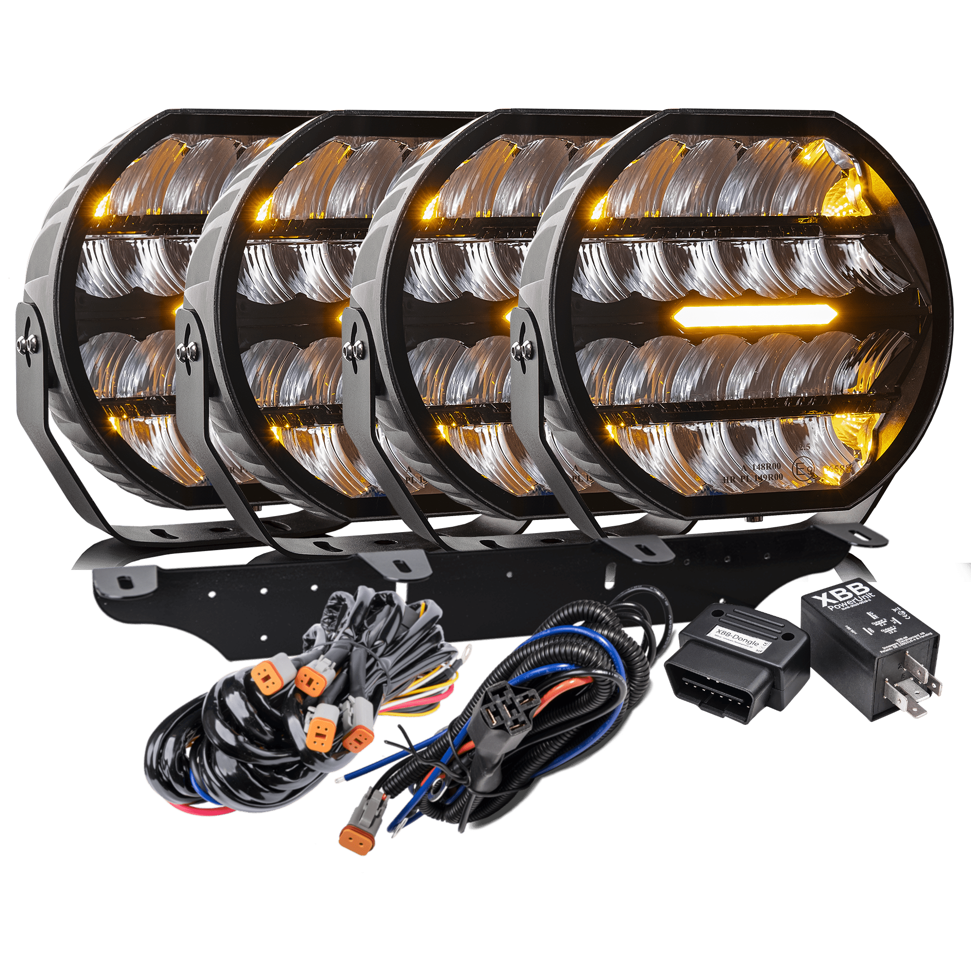 LUXTAR LED-extraljus Stellar Black RAD4 Canbus – 16 480 lm - Carlevel AB - Fordon och delar > Fordonsdelar > Belysning > Extraljus