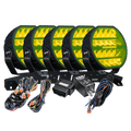 LUXTAR LED-extraljus Stellar Black RAD5 – Yellow Canbus - Carlevel AB - Fordon och delar > Fordonsdelar > Belysning > Extraljus