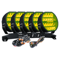LUXTAR LED-extraljus Stellar Black RAD5 – Yellow - Carlevel AB - Fordon och delar > Fordonsdelar > Belysning > Extraljus