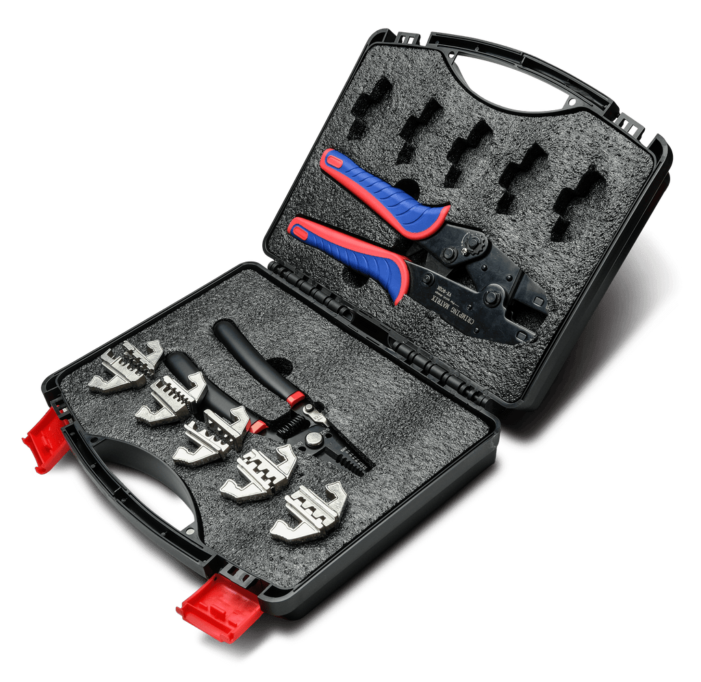Ratchet Crimping Tool Set With Cable Wire Stripper, - Carlevel AB - Fordon och delar > Fordonsverktyg