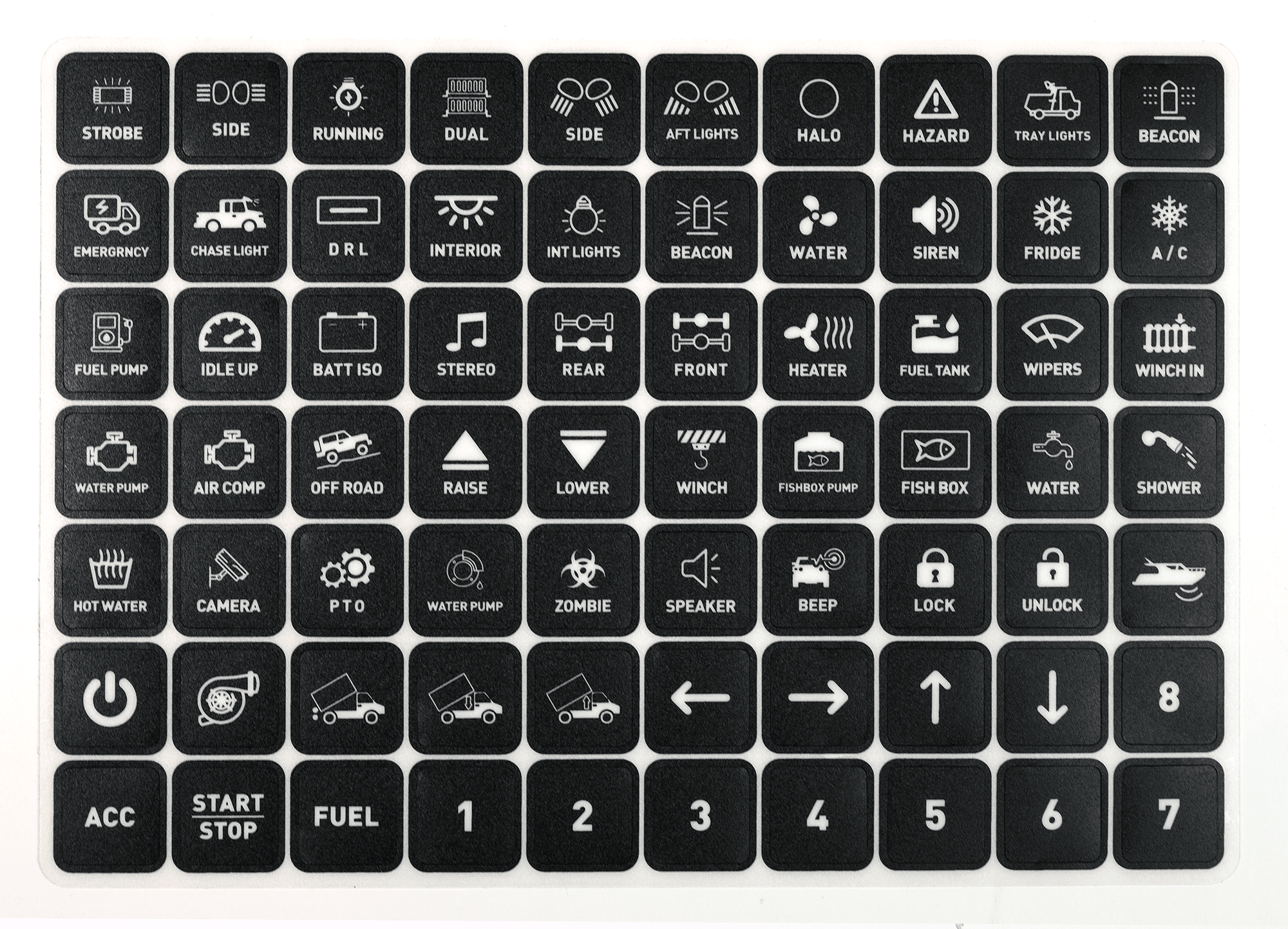 Switch Panel – 6 Channel – 12-24V DC - Carlevel AB - Fordon och delar > Fordonsverktyg