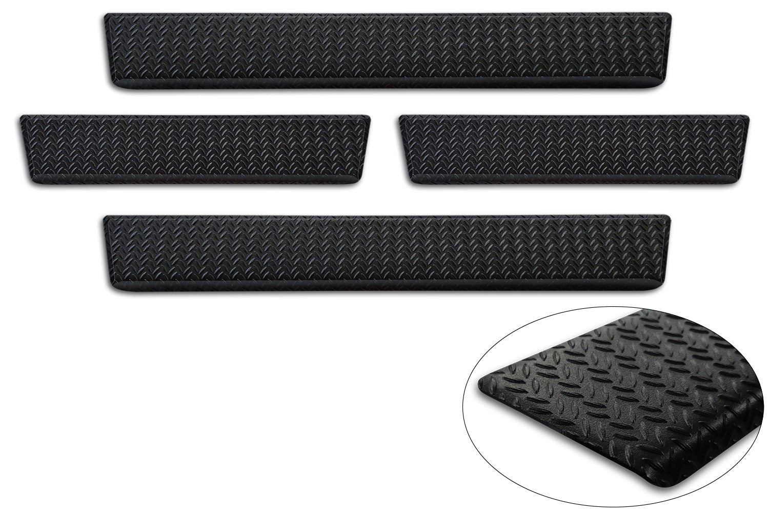Tröskelskydd Black Mat Ford Ranger VI 2022+ / Volkswagen Amarok II 2023+ – Mattsvart | AVISA - Carlevel AB - Tröskelskydd
