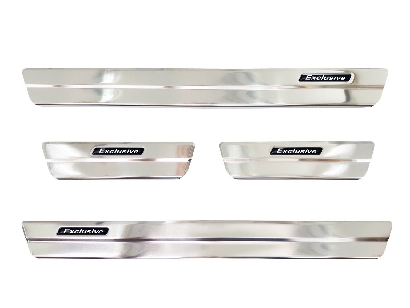 Tröskelskydd Exclusive Suzuki Swace Kombi 2020+ m.fl. – Silver satin | AVISA - Carlevel AB - Tröskelskydd
