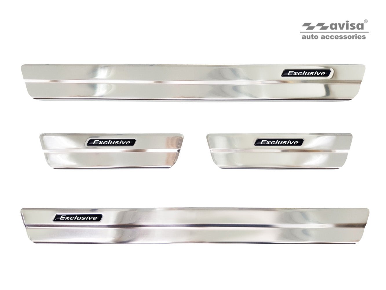 Tröskelskydd Exclusive Suzuki Swace Kombi 2020+ m.fl. – Silver satin | AVISA - Carlevel AB - Tröskelskydd