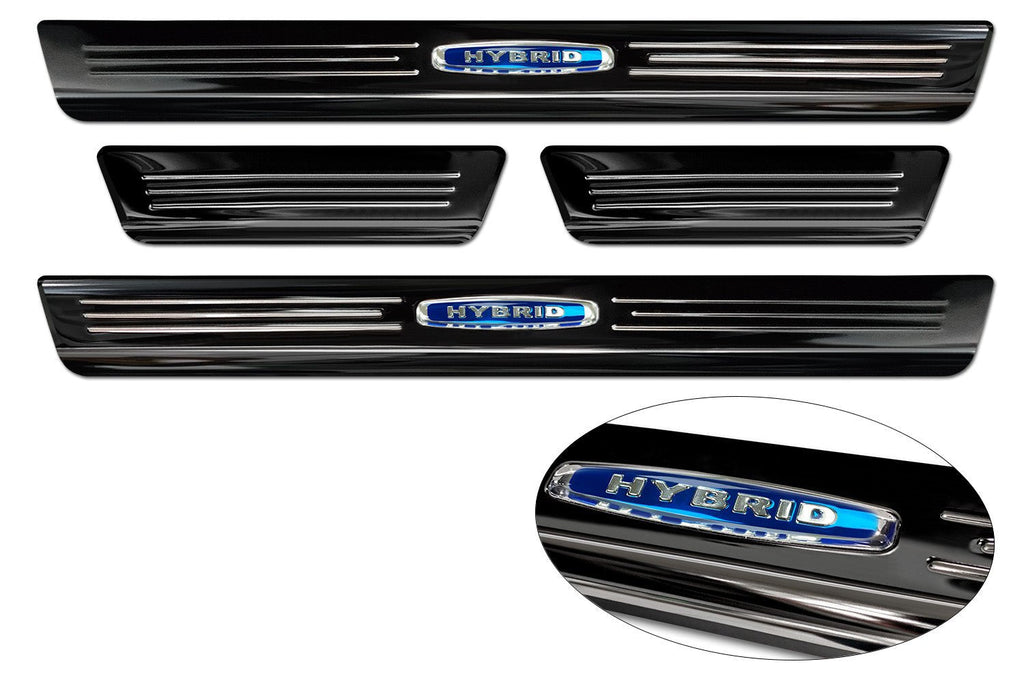 Tröskelskydd Hybrid Peugeot 308 III halvkombi/ 308 III SW Kombi 2021+/ Peugeot E-308 III halvkombi/ E-308 III SW Kombi 2021+ – Svart miror | AVISA - Carlevel AB - Tröskelskydd