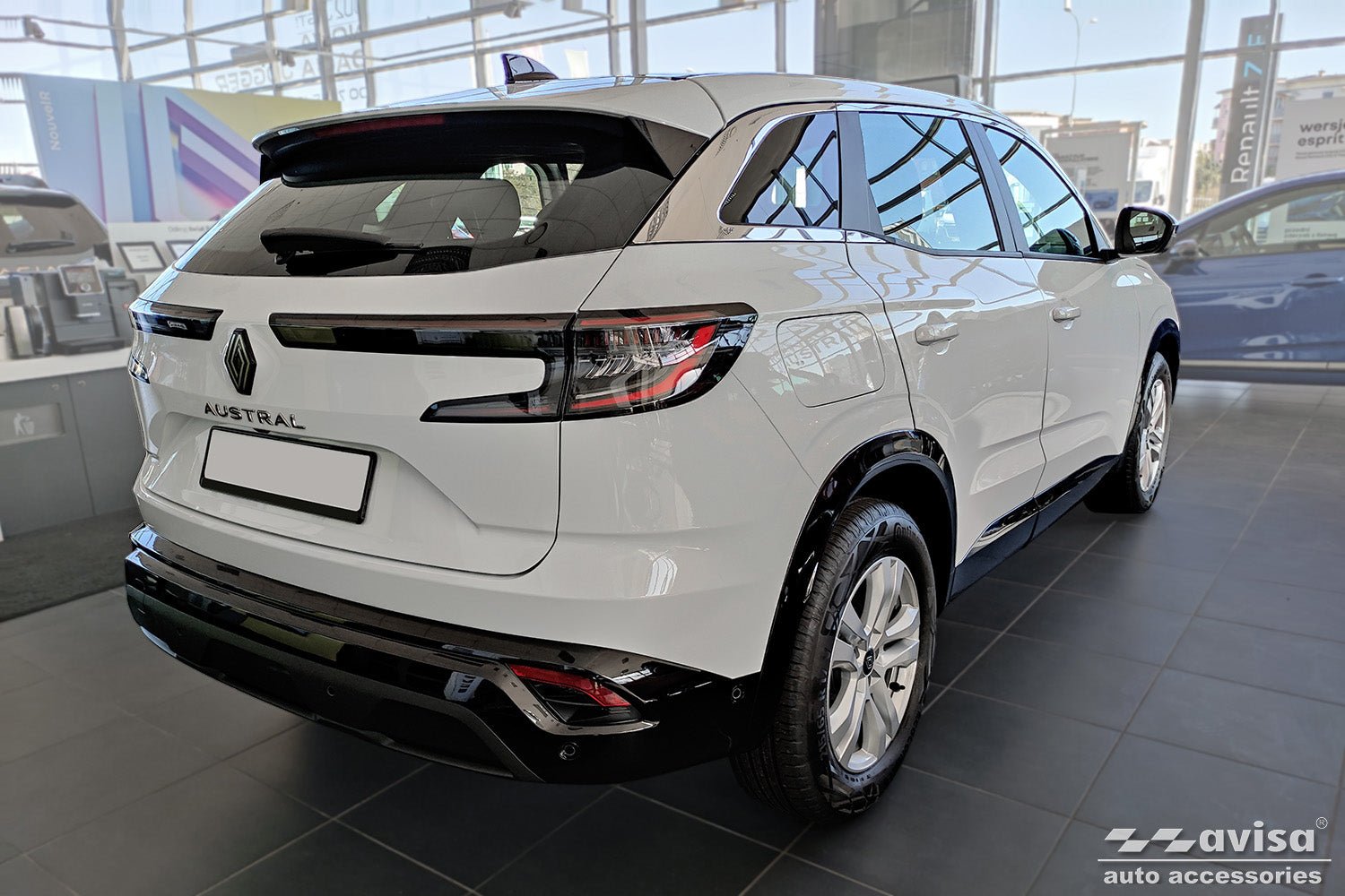 Tröskelskydd Hybrid Renault Austral (Rhn) 2022+/ Renault Rafale 2024+ – Spegelblank svart | AVISA - Carlevel AB - Tröskelskydd
