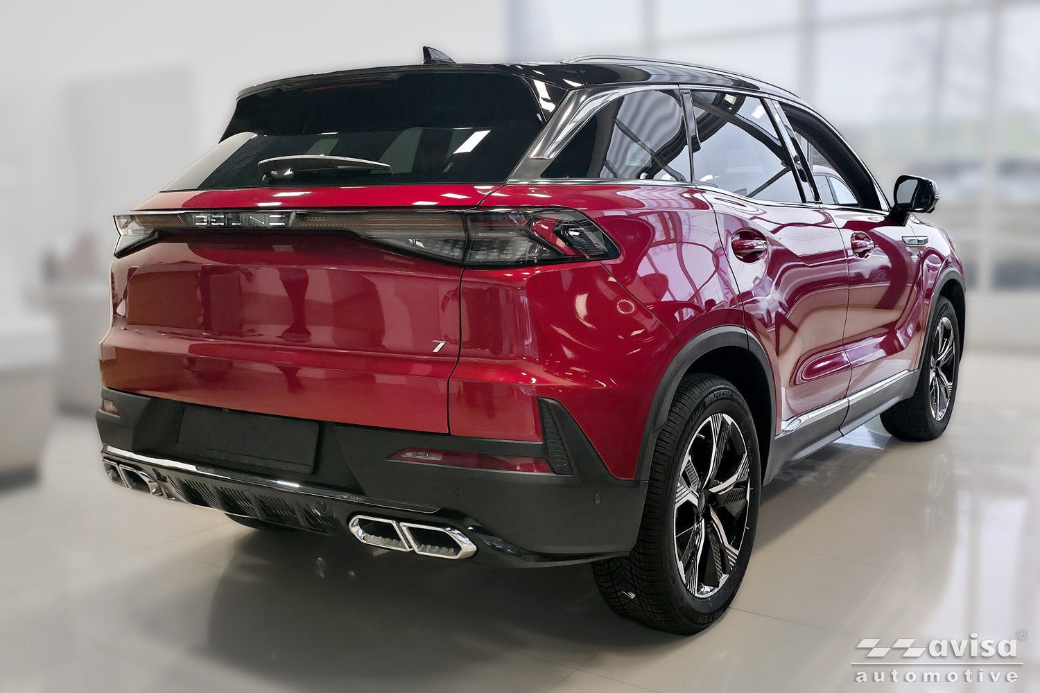 Tröskelskydd Lines Baic Beijing 7 2023+ – Silver satin | AVISA - Carlevel AB - Tröskelskydd