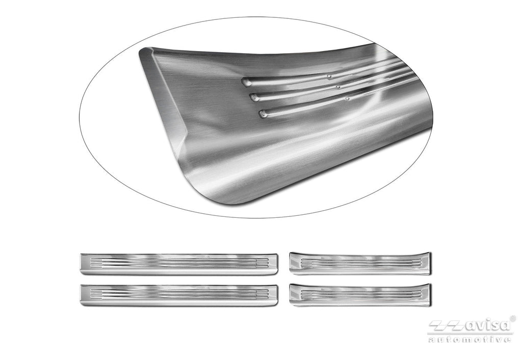 Tröskelskydd Lines Baic Beijing 7 2023+ – Silver satin | AVISA - Carlevel AB - Tröskelskydd