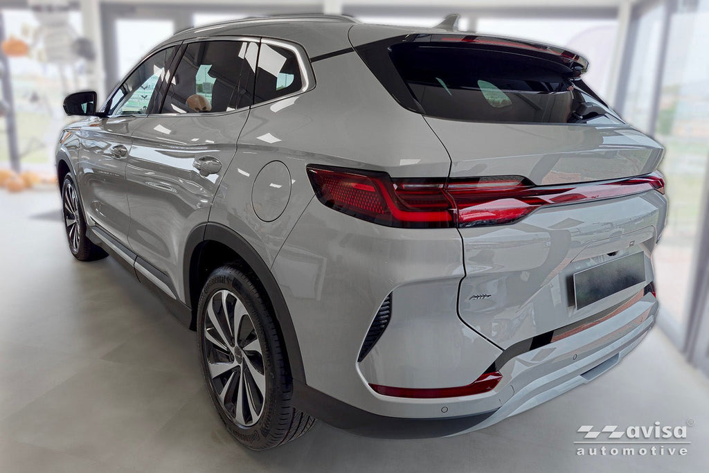 Tröskelskydd Lines BYD Seal U Dm-i 2024+ – Silver satin | AVISA - Carlevel AB - Tröskelskydd