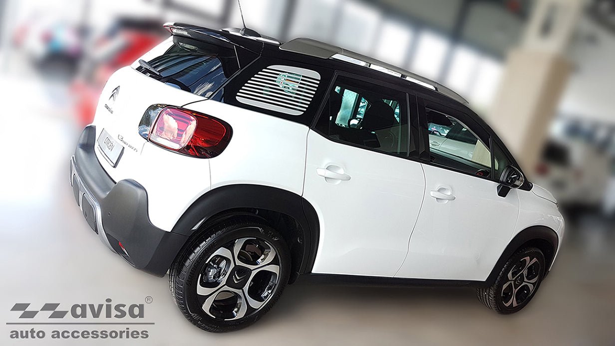 Tröskelskydd Lines Citroen C3 Aircross II 2017–2021 facelift 2021+ – Silver satin | AVISA - Carlevel AB - Tröskelskydd