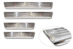 Tröskelskydd Lines Citroen C4 III crossover 2020+ / Citroen C4X 2023+ – Silver satin | AVISA - Carlevel AB - Tröskelskydd