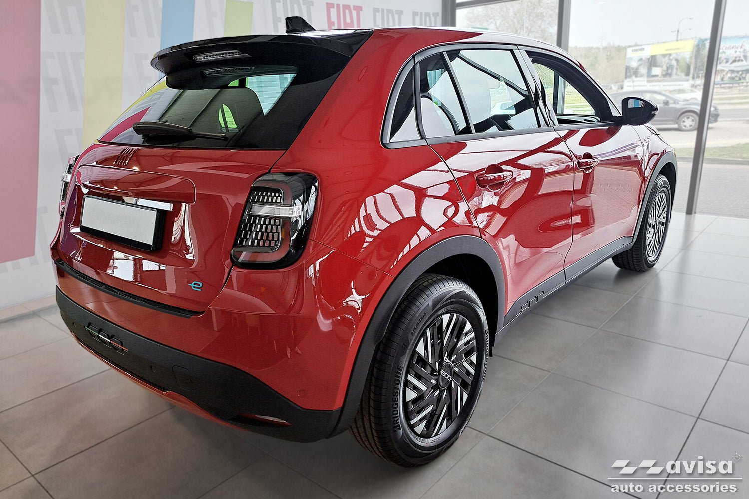 Tröskelskydd Lines Fiat 600 2023+ – Svart | AVISA - Carlevel AB - Tröskelskydd