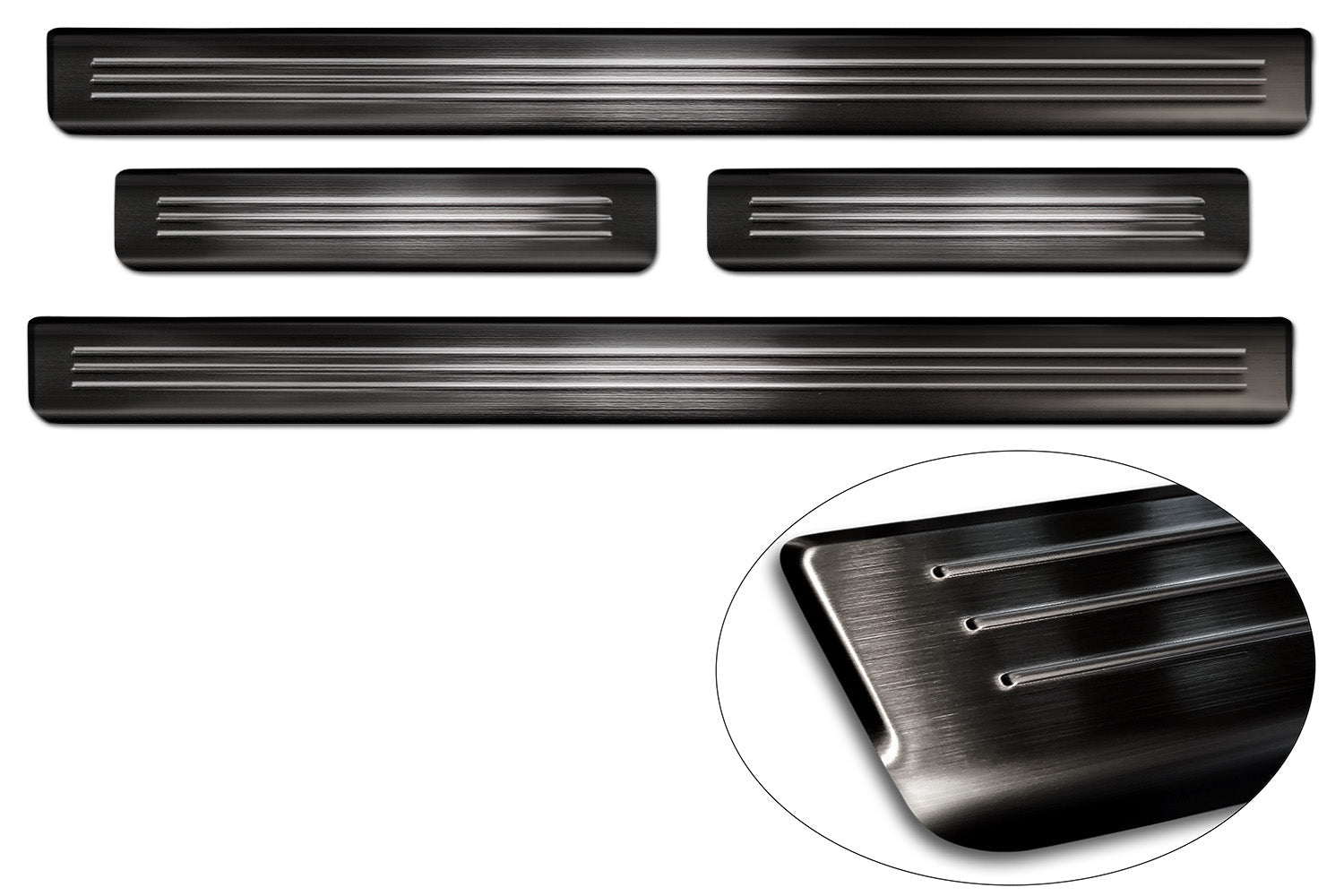 Tröskelskydd Lines Ford Mustang Mach-E 2020+ – Svart | AVISA - Carlevel AB - Tröskelskydd
