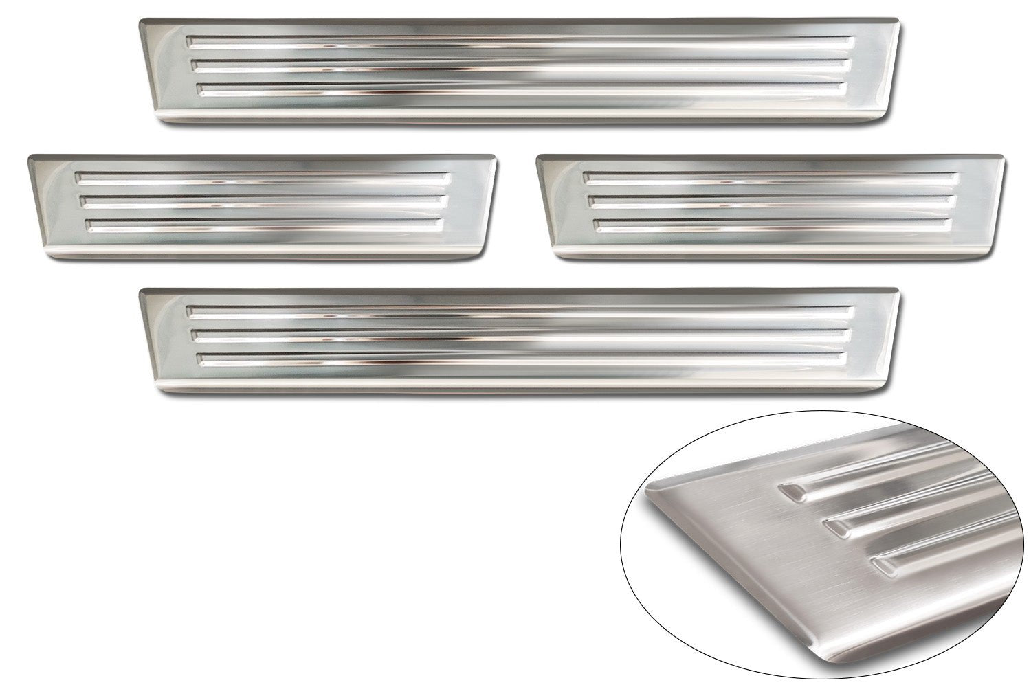 Tröskelskydd Lines Ford Ranger VI 2022+ / Volkswagen Amarok II 2023+ – Silver | AVISA - Carlevel AB - Tröskelskydd