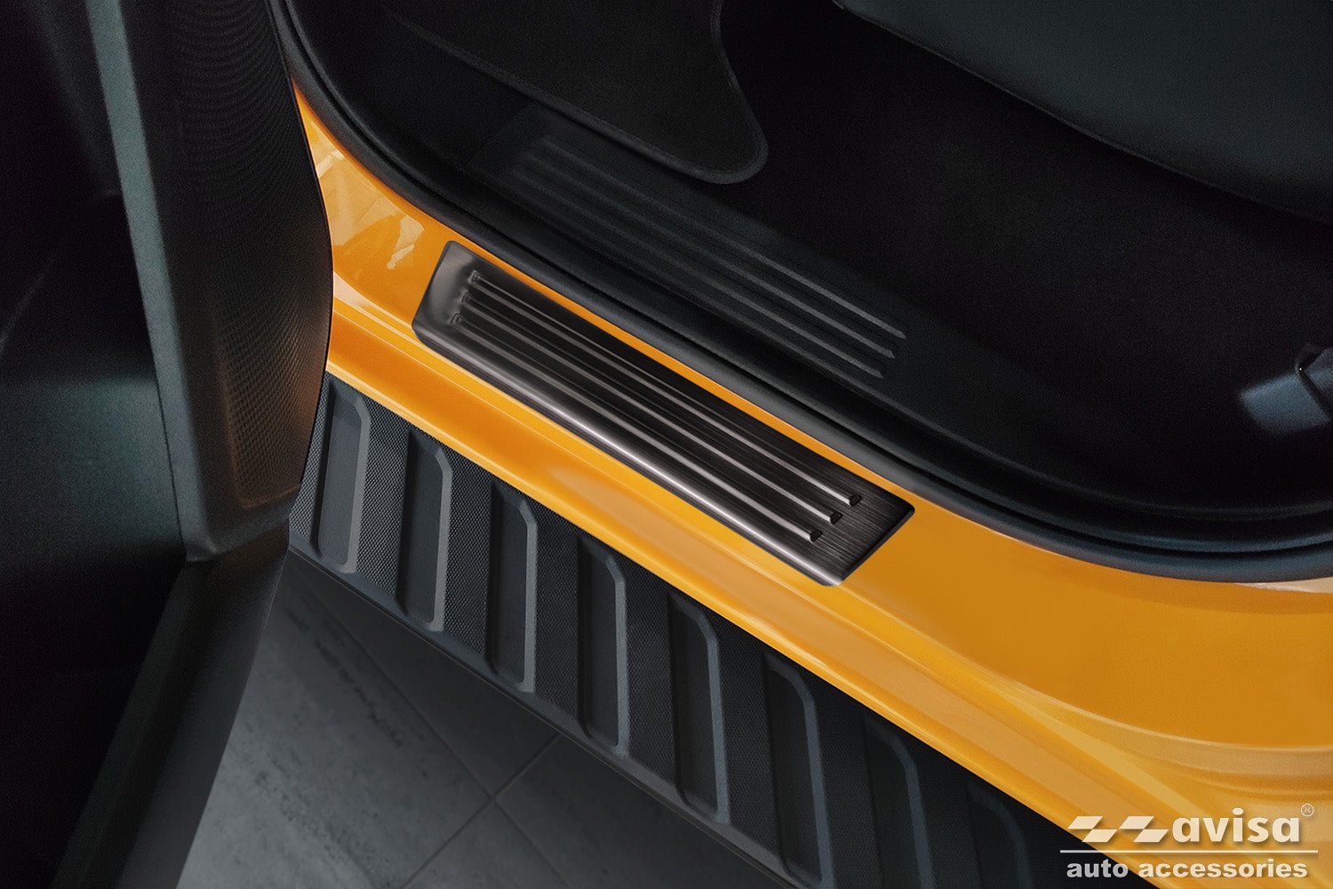 Tröskelskydd Lines Ford Ranger VI 2022+ / Volkswagen Amarok II 2023+ – Svart | AVISA - Carlevel AB - Tröskelskydd