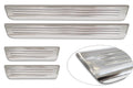 Tröskelskydd Lines Hyundai Kona II 2023+ / MG 3 III 2024+ > / MG ZS II 2024+ > – Silver satin | AVISA - Carlevel AB - Tröskelskydd