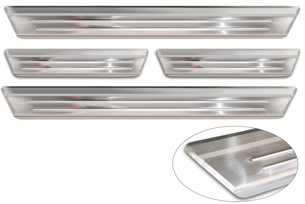 Tröskelskydd Lines Mazda CX-60 2022+ – Silver satin | AVISA - Carlevel AB - Tröskelskydd