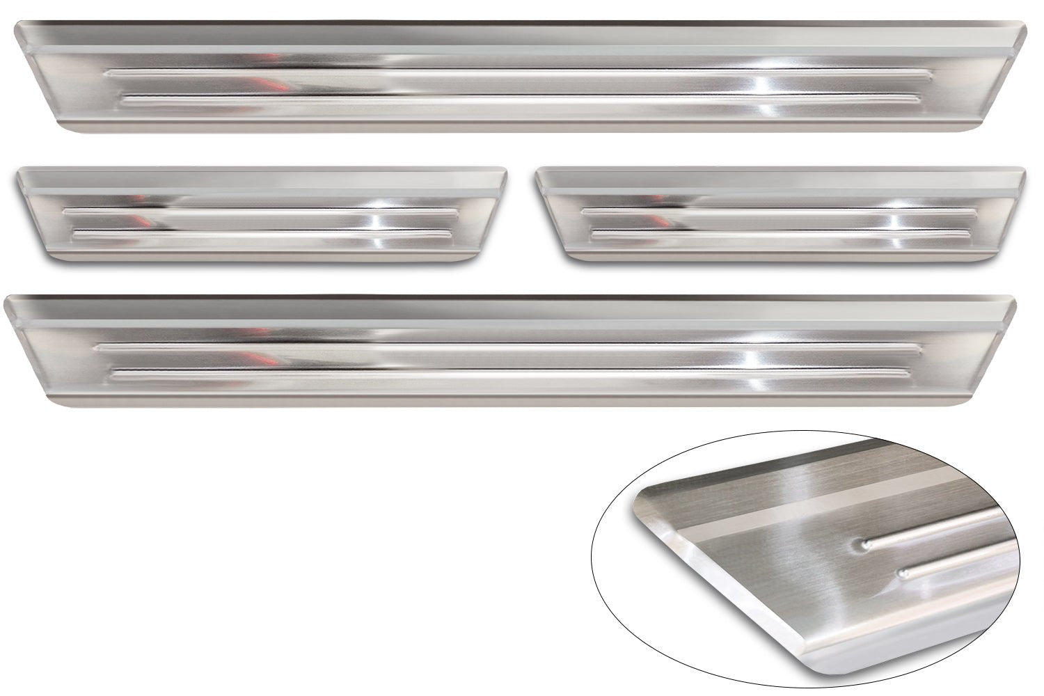 Tröskelskydd Lines Mazda CX-60 2022+ – Silver satin | AVISA - Carlevel AB - Tröskelskydd