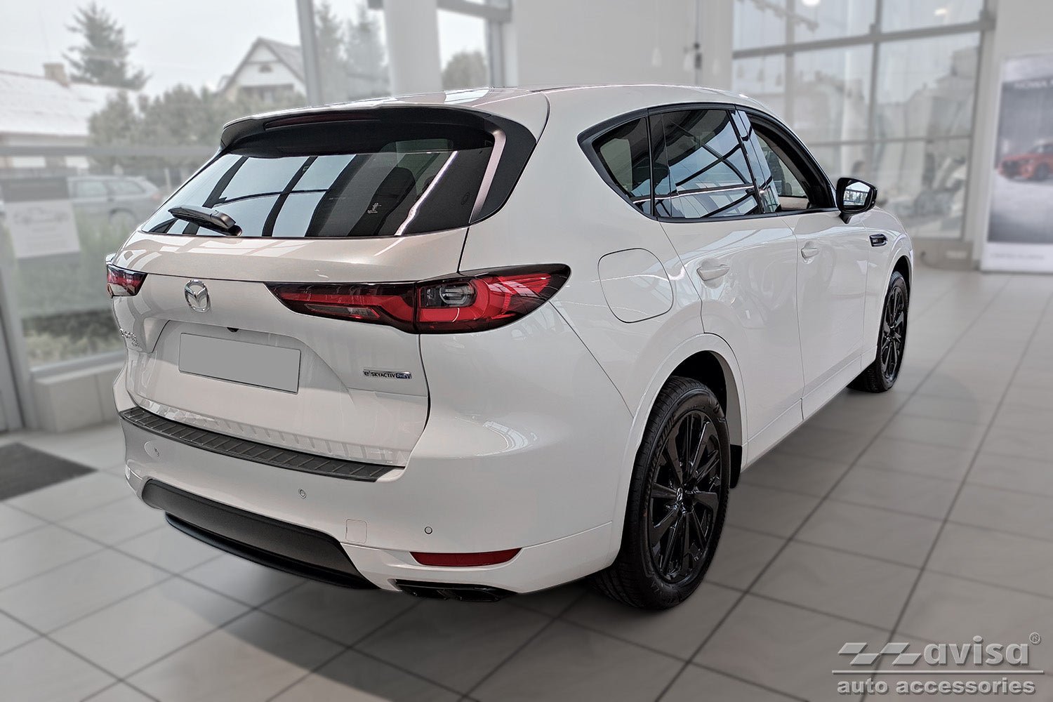 Tröskelskydd Lines Mazda CX-60 2022+ – Svart | AVISA - Carlevel AB - Tröskelskydd