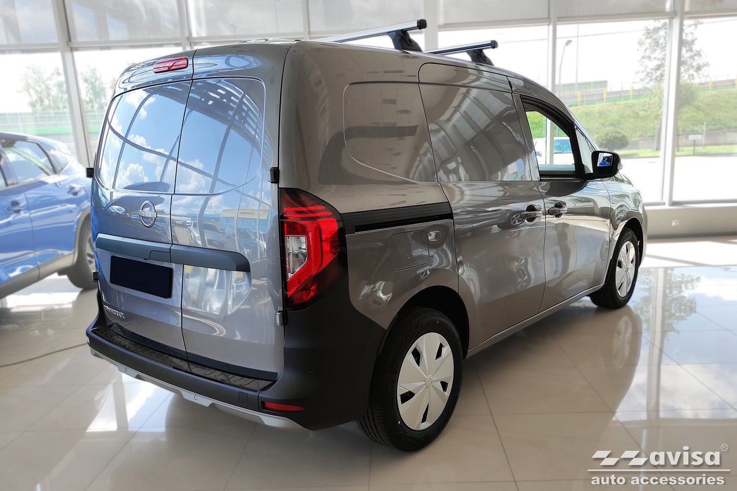 Tröskelskydd Lines Mercedes Citan II W420/ Panel van/ Kombi/ Citan II Tourer W420 2021+ m.fl. – Silver satin | AVISA - Carlevel AB - Tröskelskydd