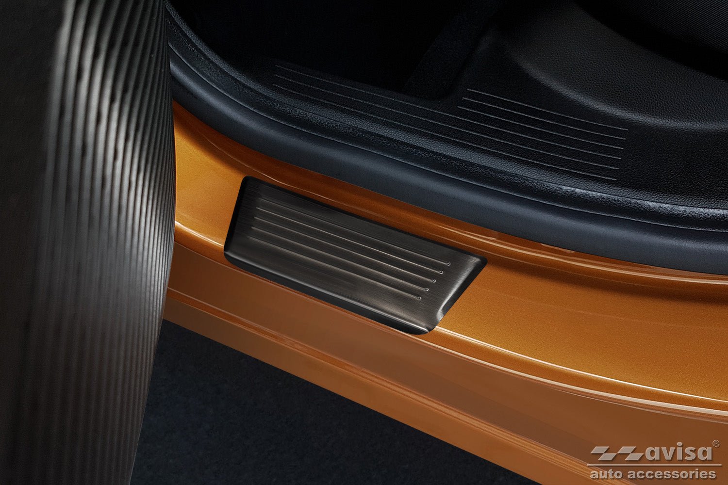 Tröskelskydd Lines Mitsubishi Asx II ( Rjb ) 2023+ > / Renault Captur II 2019+ / Renault Captur E-Tech 2020+ – Svart | AVISA - Carlevel AB - Tröskelskydd