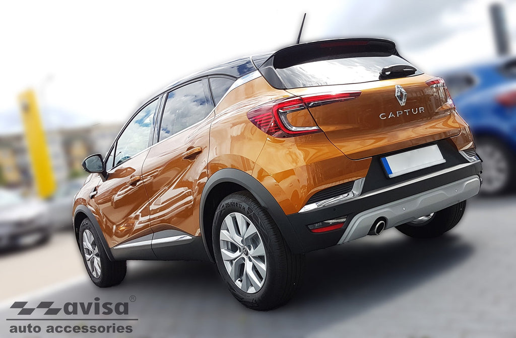 Tröskelskydd Lines Mitsubishi Asx II ( Rjb ) 2023+ / Renault Captur II crossover 2019+ / Renault Captur II E-Tech 2020+ – Silver satin | AVISA - Carlevel AB - Tröskelskydd