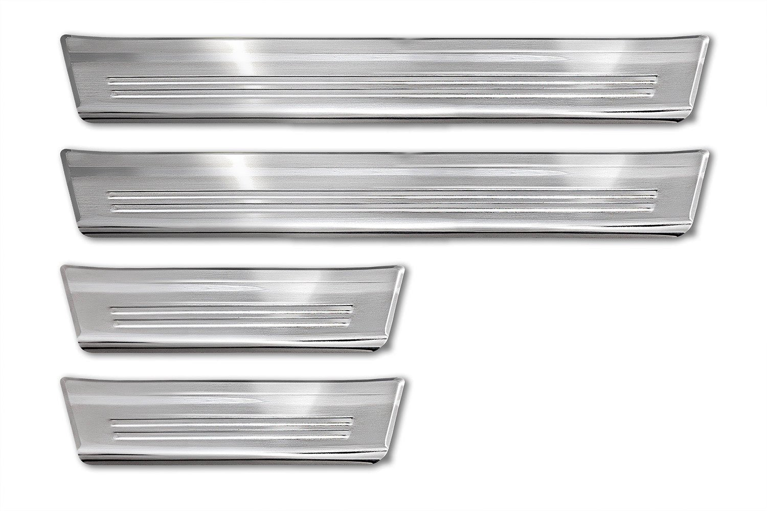 Tröskelskydd Lines Mitsubishi Outlander IV 2025+ – Silver satin | AVISA - Carlevel AB - Tröskelskydd