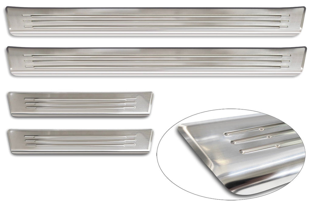 Tröskelskydd Lines Omoda 5 2024+ – Silver satin | AVISA - Carlevel AB - Tröskelskydd