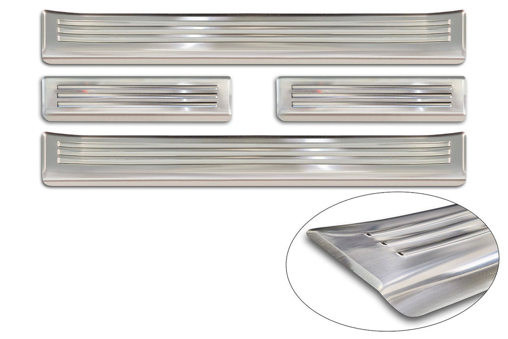 Tröskelskydd Lines Omoda 9 2024+ – Silver satin | AVISA - Carlevel AB - Tröskelskydd